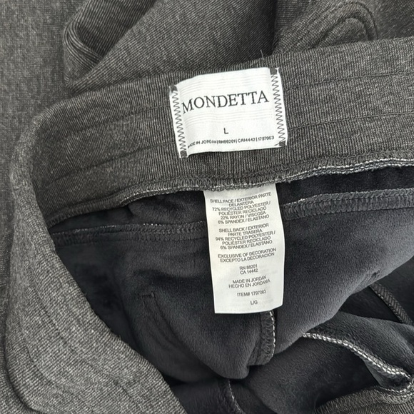 Monetta heathered fleece jogger NWT - Picture 5 of 6